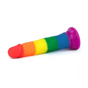 Prider Fallo Rainbow Handcrafted in Silicone Medicale 7″
