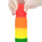 Prider Fallo Rainbow Handcrafted in Silicone Medicale ″