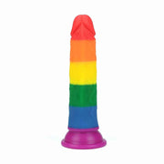 Prider Fallo Rainbow Handcrafted in Silicone Medicale 7″