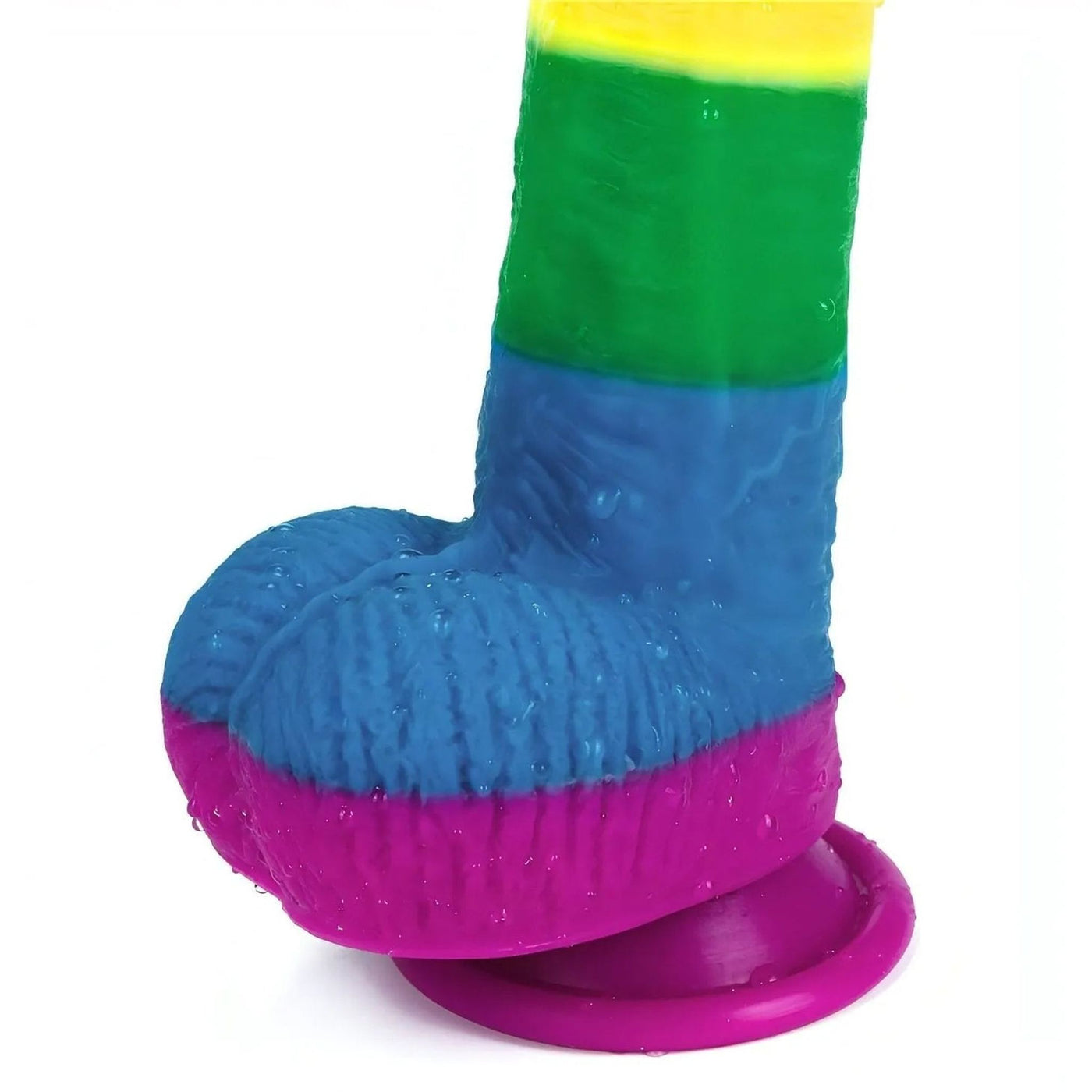 Prider Fallo Rainbow Handcrafted in Silicone Medicale ″