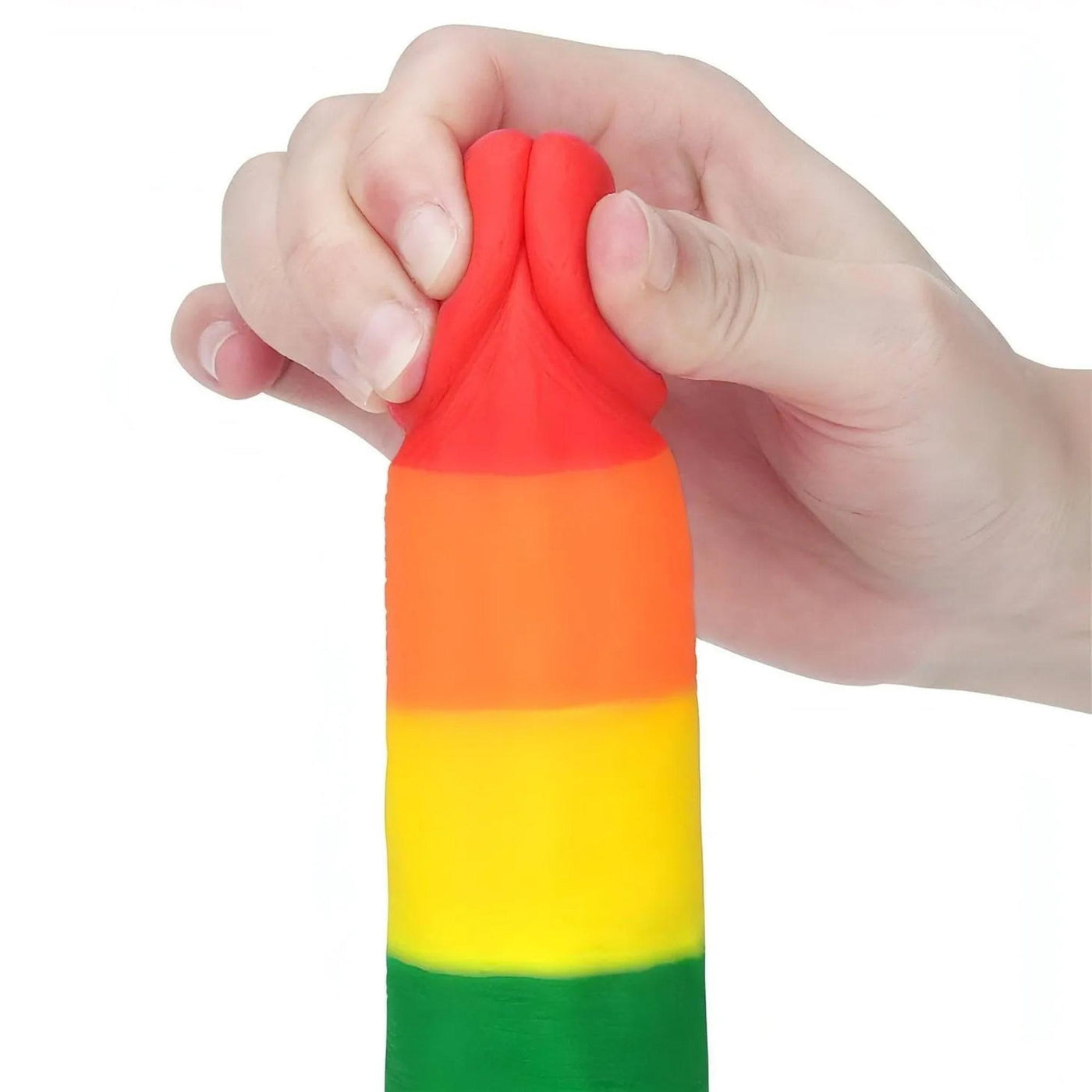 Prider Fallo Rainbow Handcrafted in Silicone Medicale 7.5″