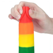 Prider Fallo Rainbow Handcrafted in Silicone Medicale 7.5″