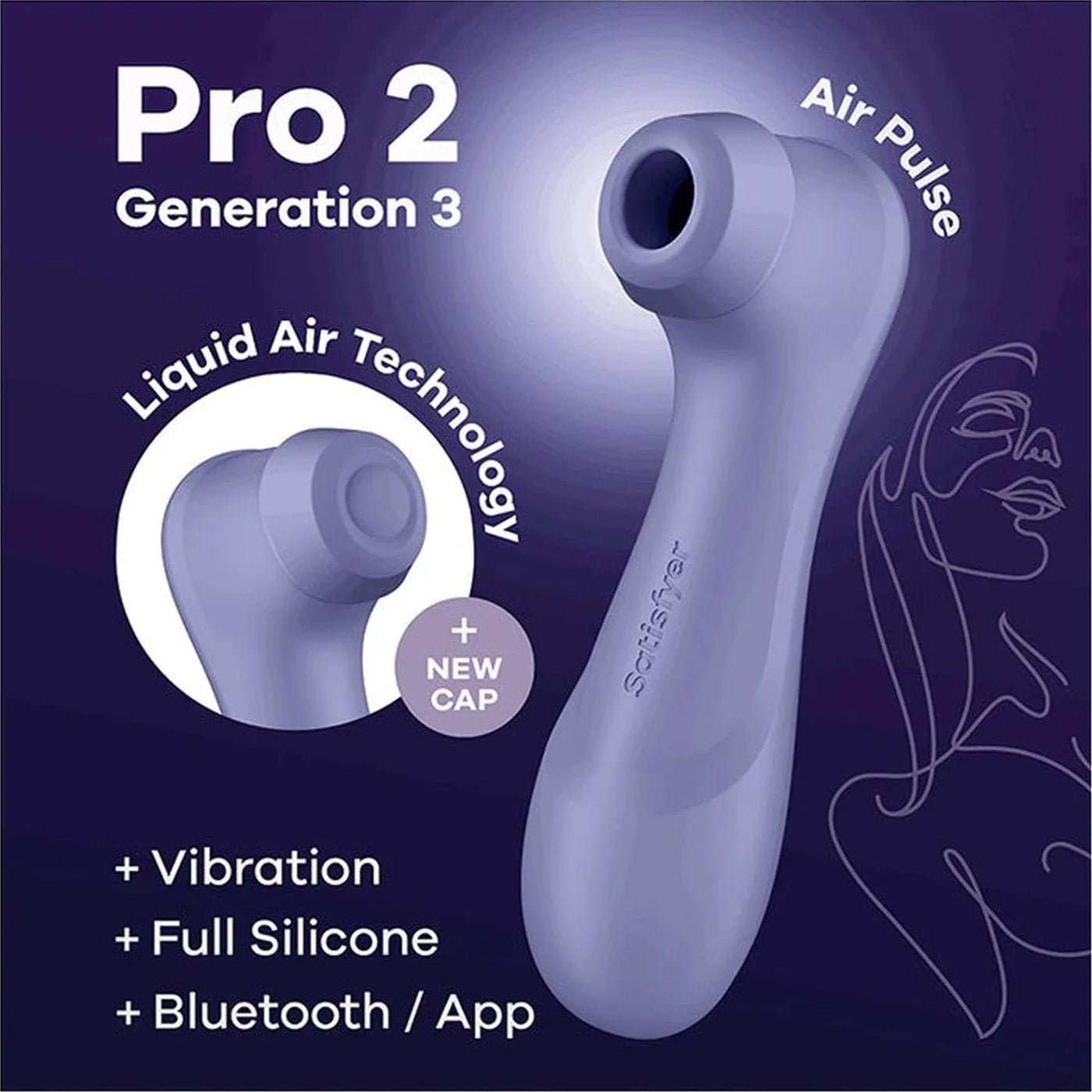 Pro 2 Generation 3 + Liquid Air, Vibration & App - Lilac