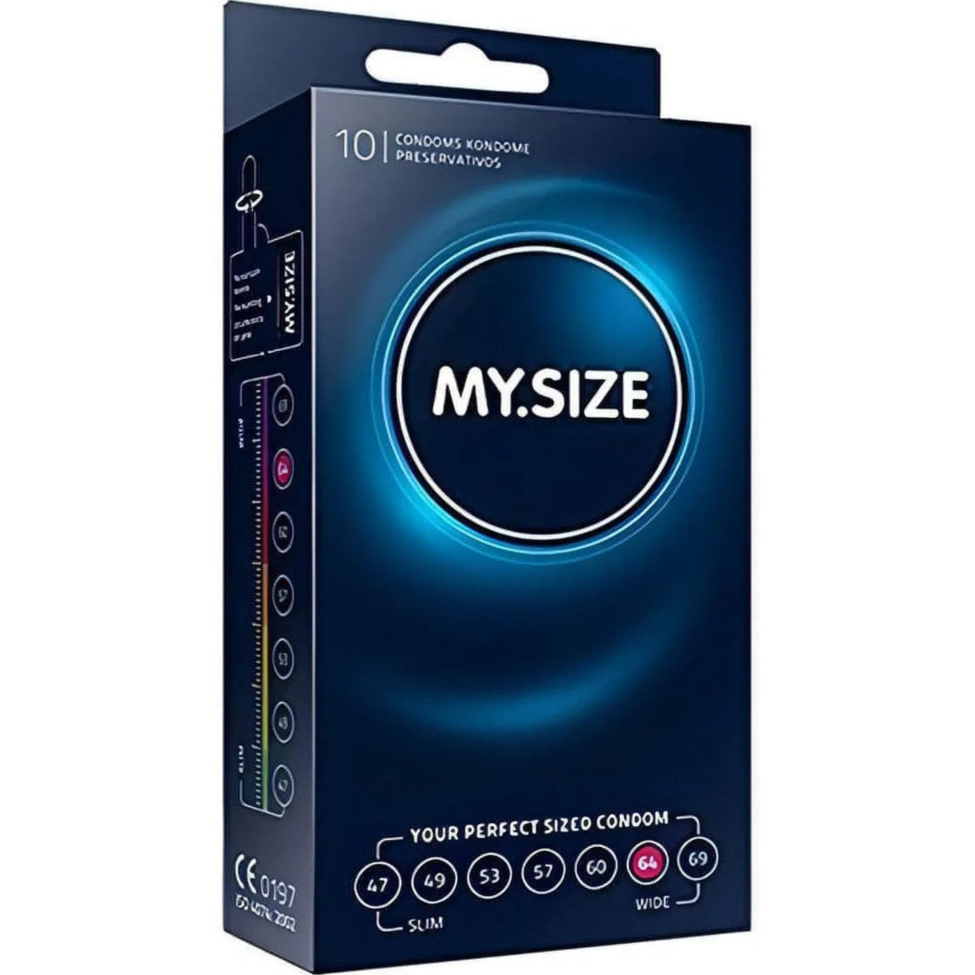 Profilattici My.Size 64 mm – Confezione da 10 pezzi