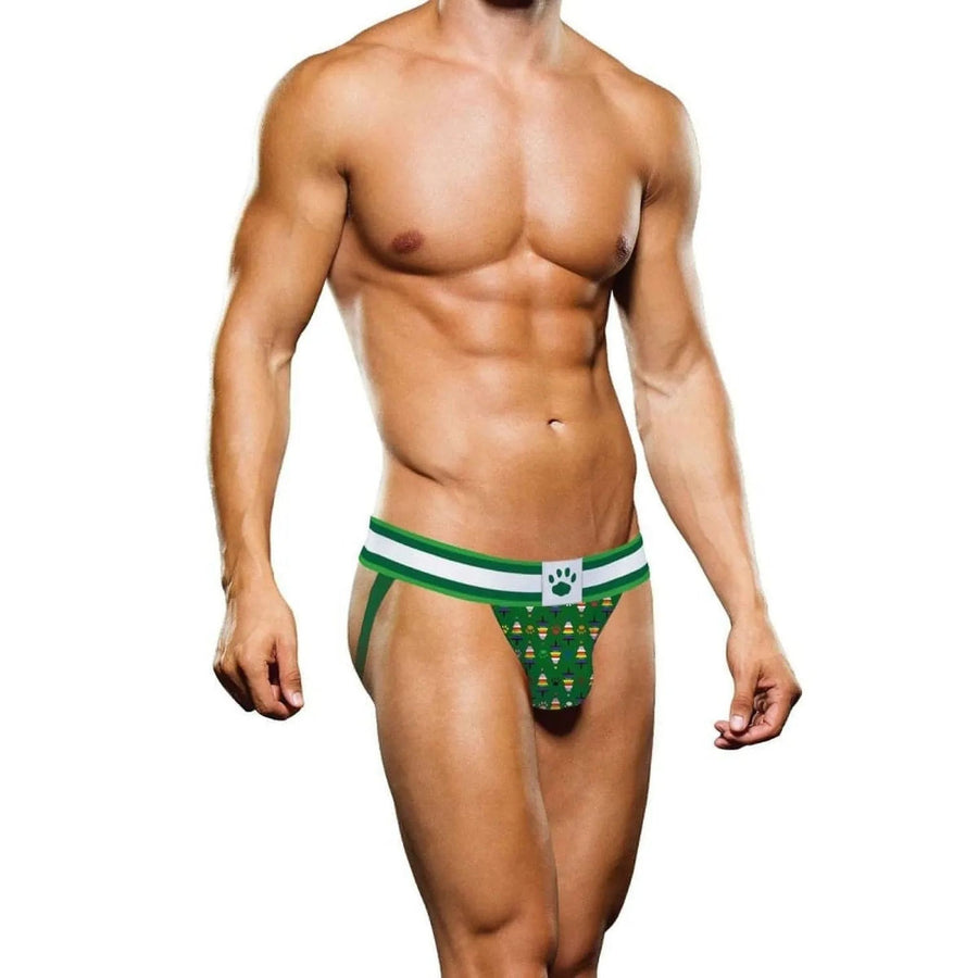 Prowler Jock  Strap Xmas Edition Green