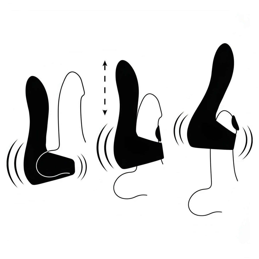 Pulse Wand Automatic Masturbator for Pulsating and Vibrating Penis, Rechargeable