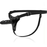 Realistic Silcone Strapon - Nero, 16 cm