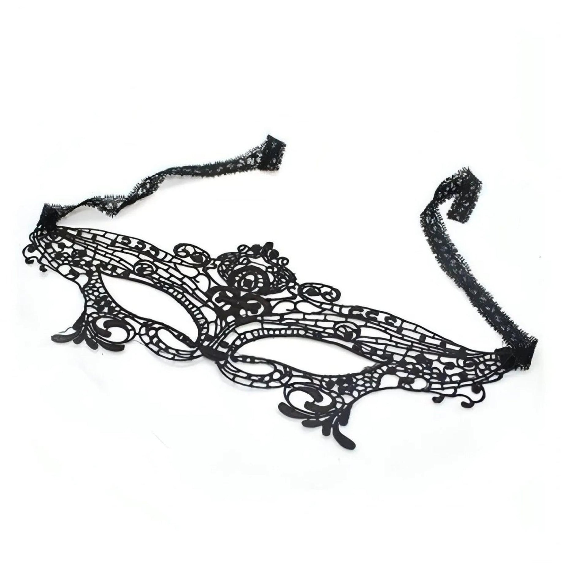Royal Mask in pizzo - Nero
