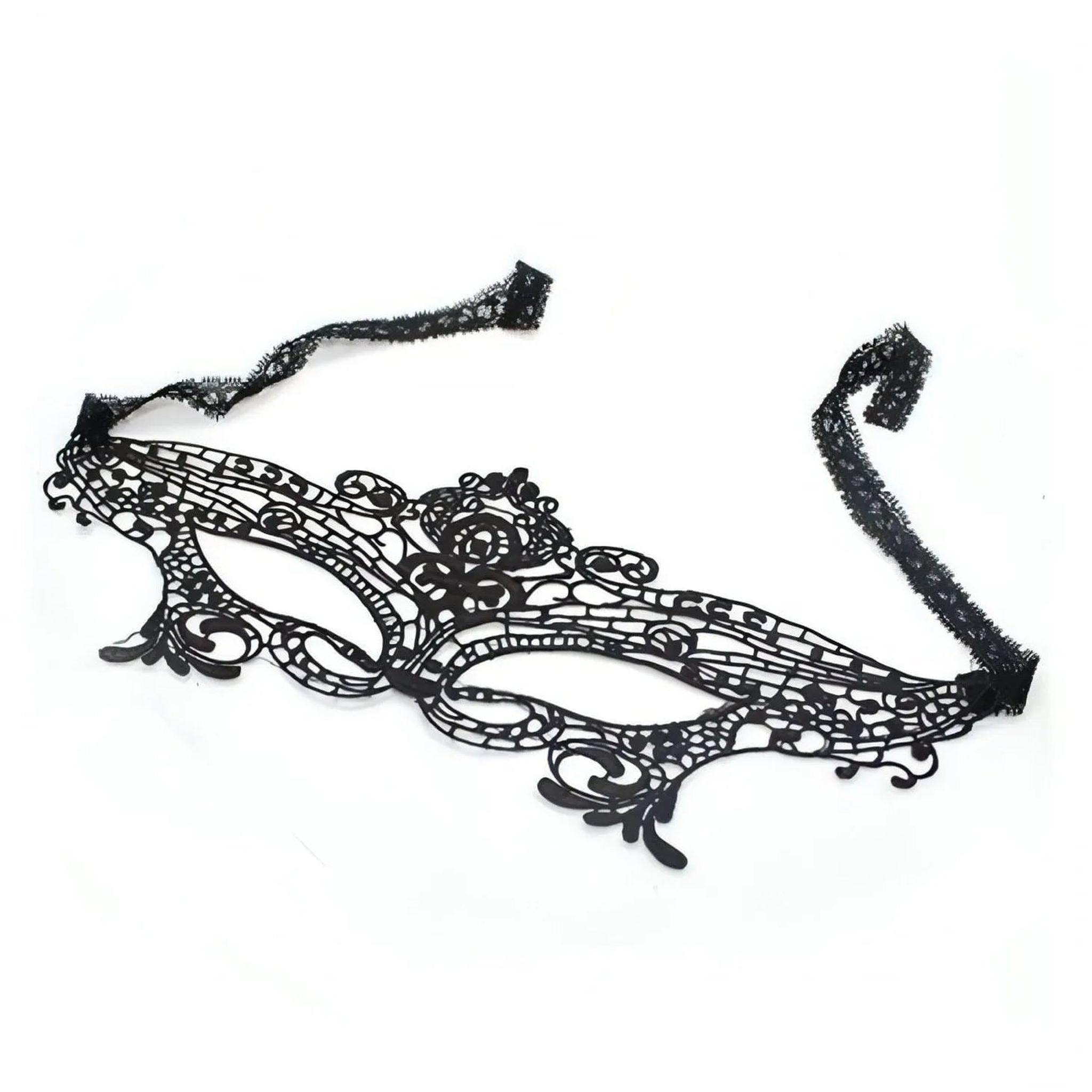 Royal Mask in pizzo - Nero