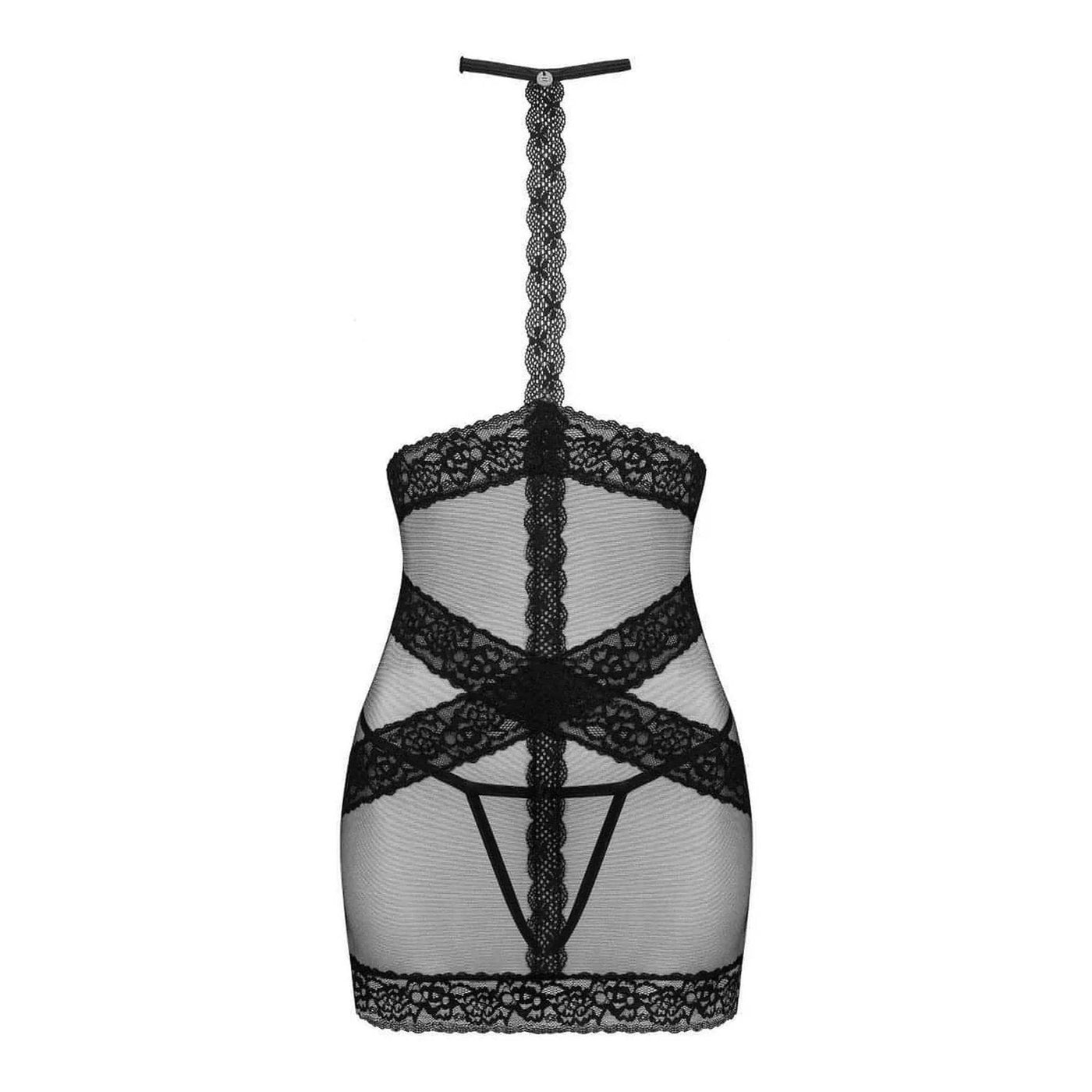 Set Chemise e Perizoma con apertura inguinale - XS/S