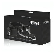 Set Costrittivo ″Collo legato ai polsi″ - Realizzato in pelle vegana