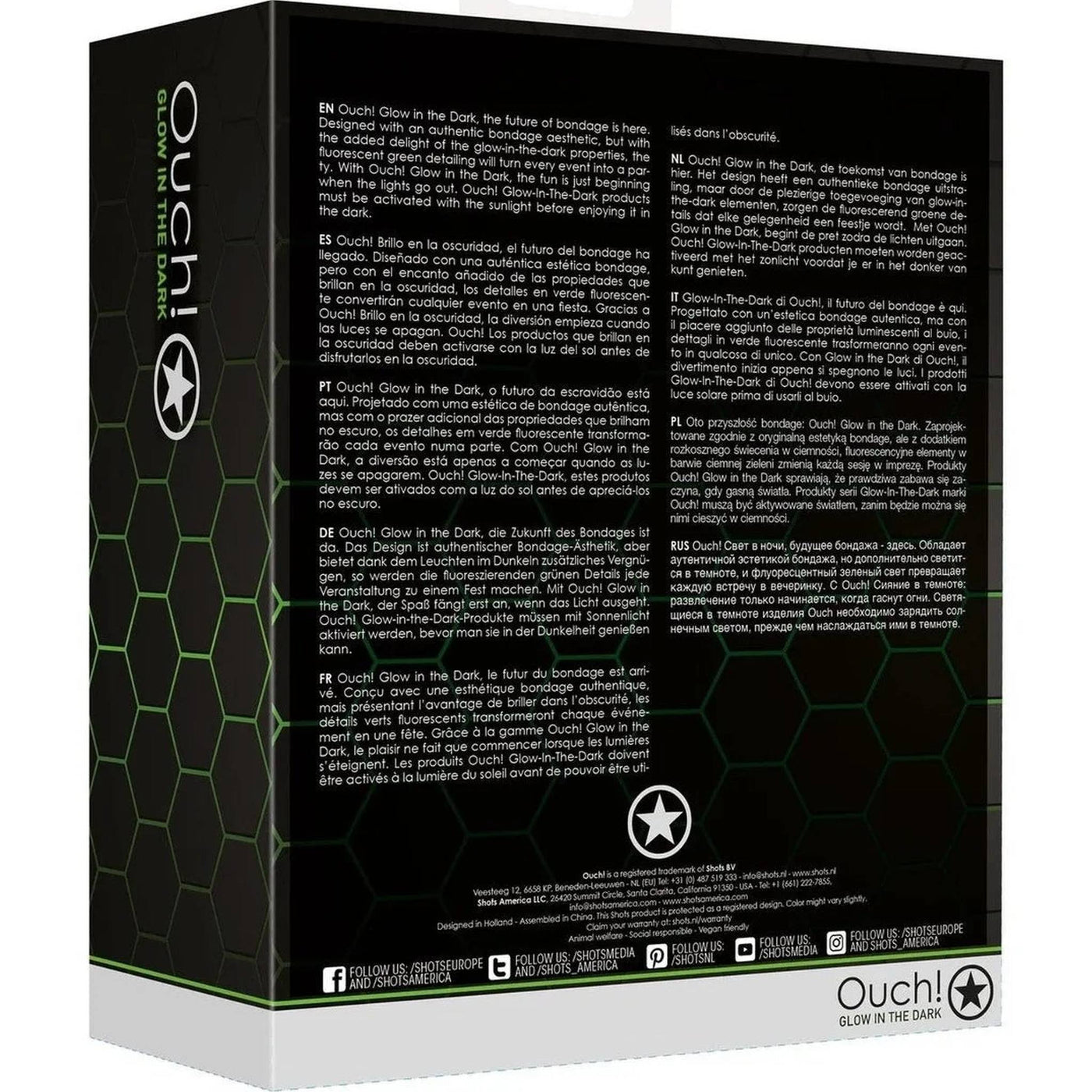 Set Costrittivo da letto Fluorescente