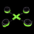 Set Fluoredscente Hogtie con Cavigliere e Polsiere