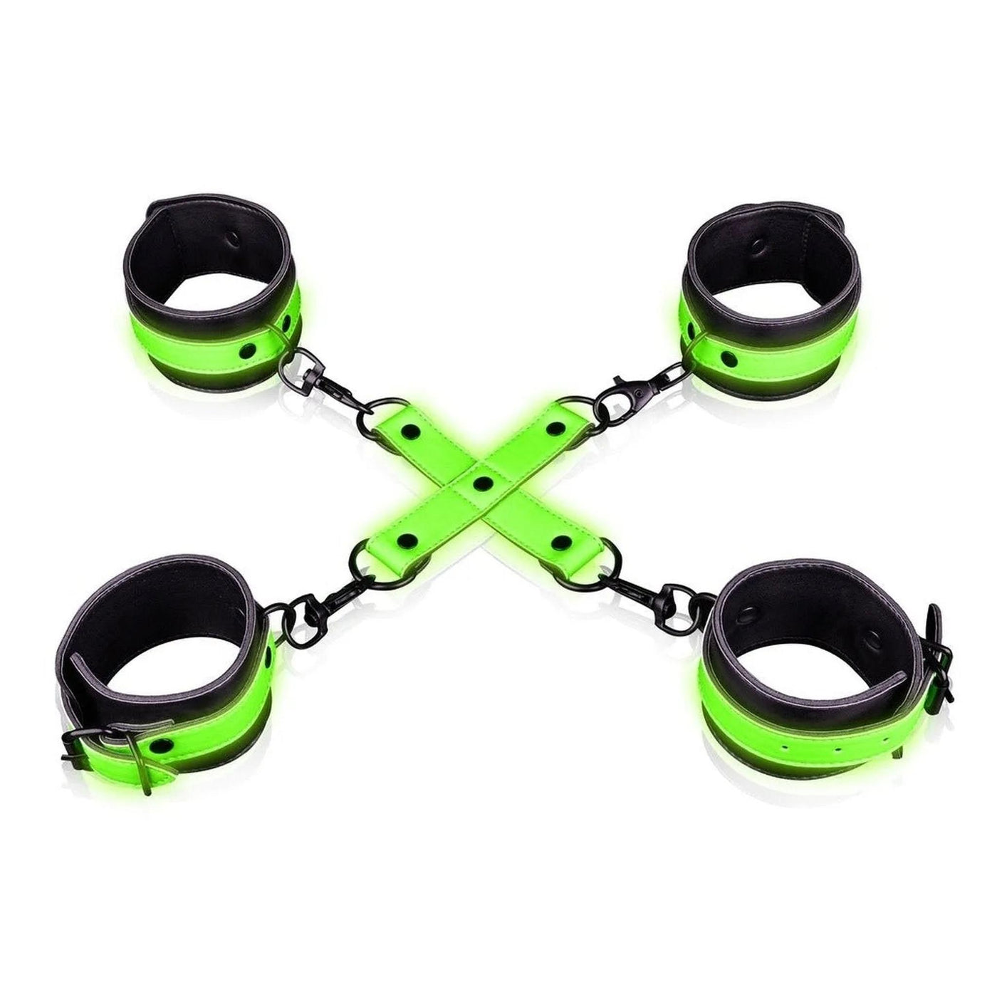 Set Fluoredscente Hogtie con Cavigliere e Polsiere
