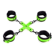 Set Fluoredscente Hogtie con Cavigliere e Polsiere