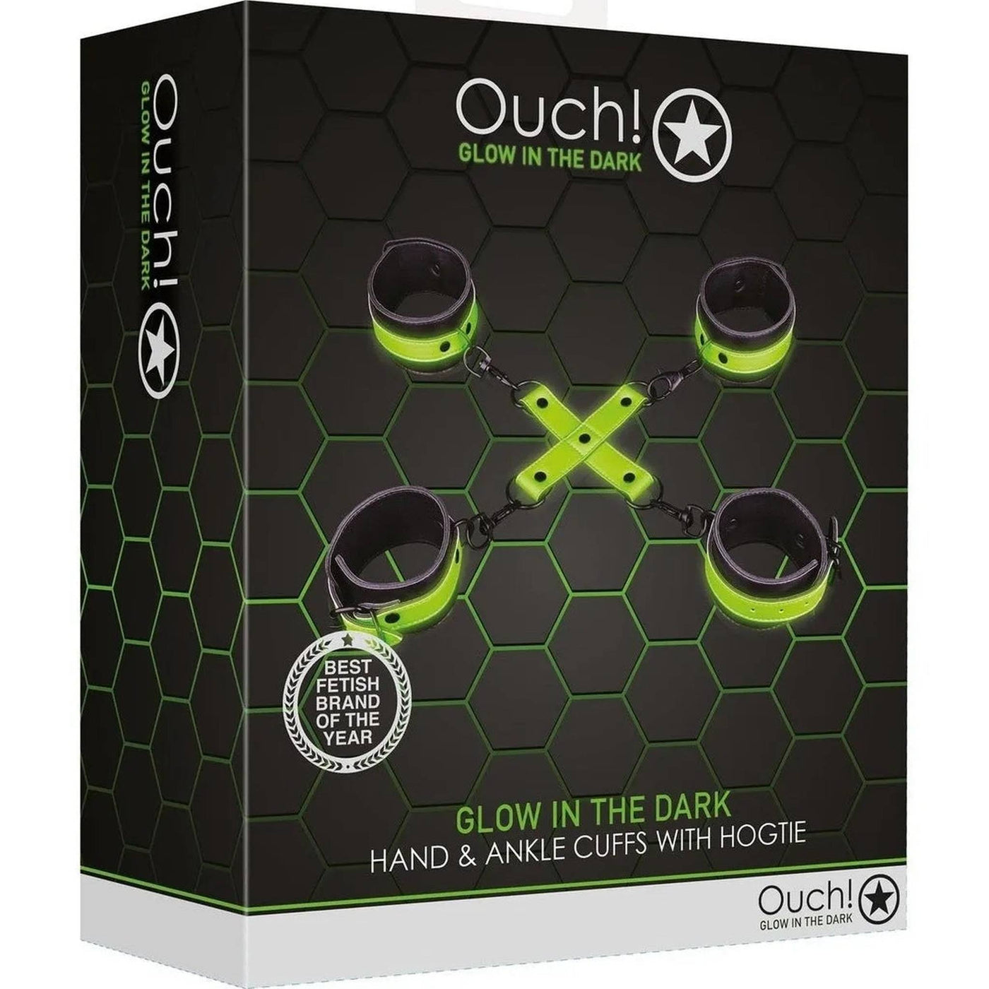 Set Fluoredscente Hogtie con Cavigliere e Polsiere