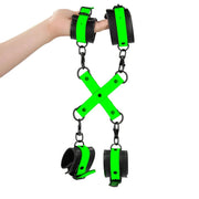 Set Fluoredscente Hogtie con Cavigliere e Polsiere