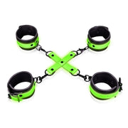 Set Fluoredscente Hogtie con Cavigliere e Polsiere