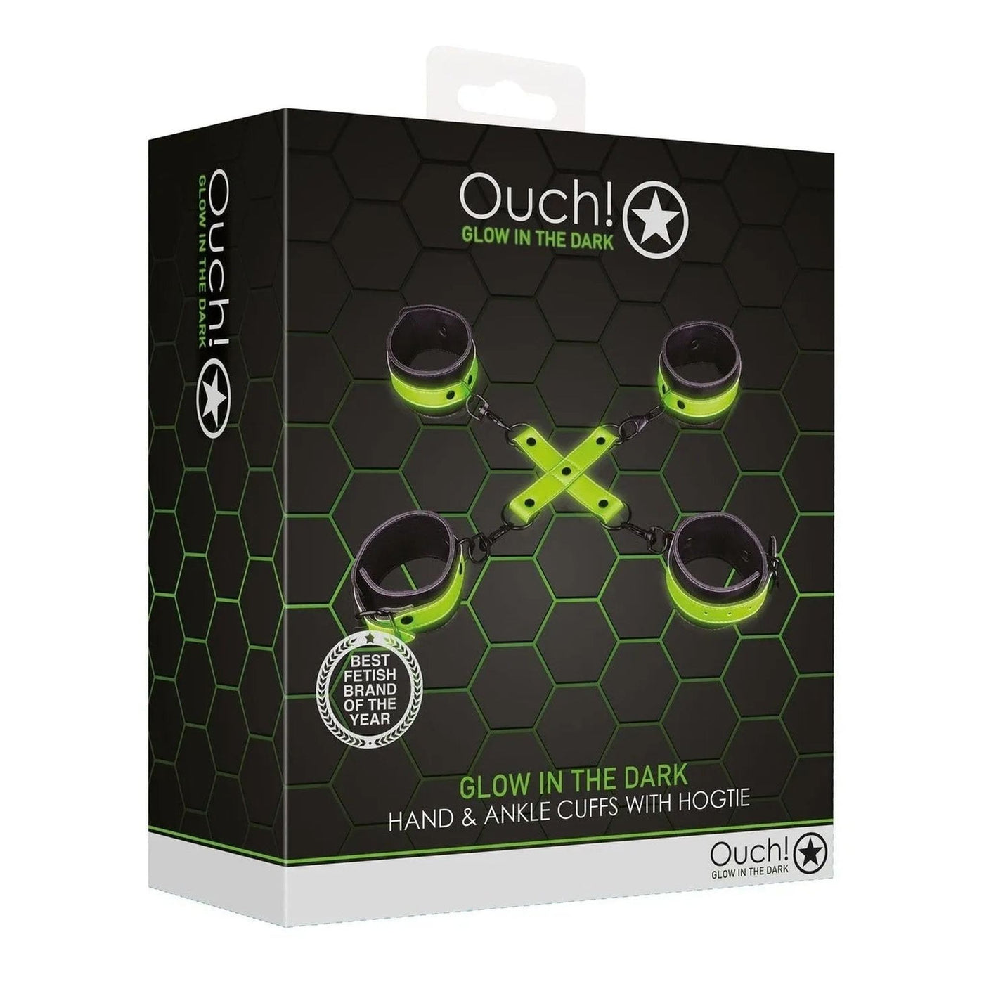 Set Fluoredscente Hogtie con Cavigliere e Polsiere