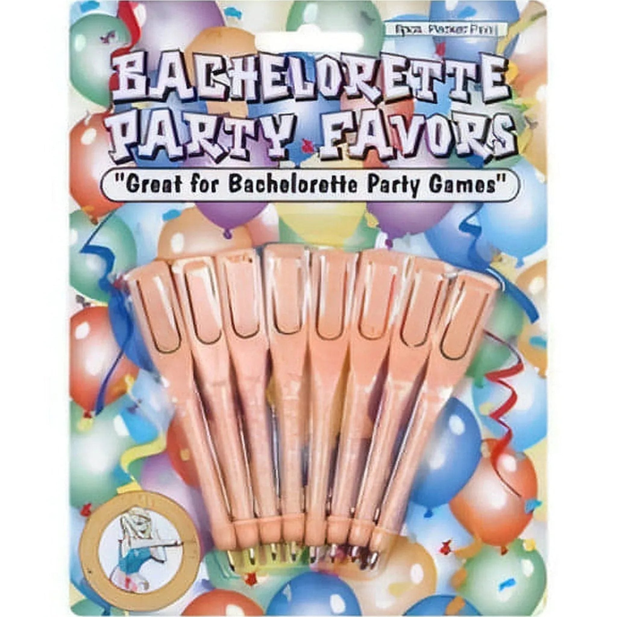 Set da 8 penne a forma fallica - Rosa Carne