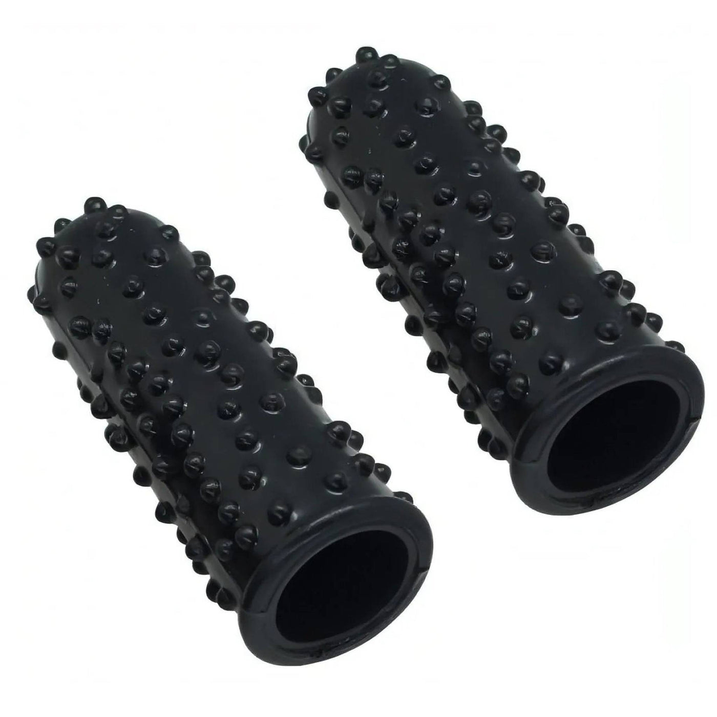 Set di 2 ditali con rilievi stimolanti - Nero