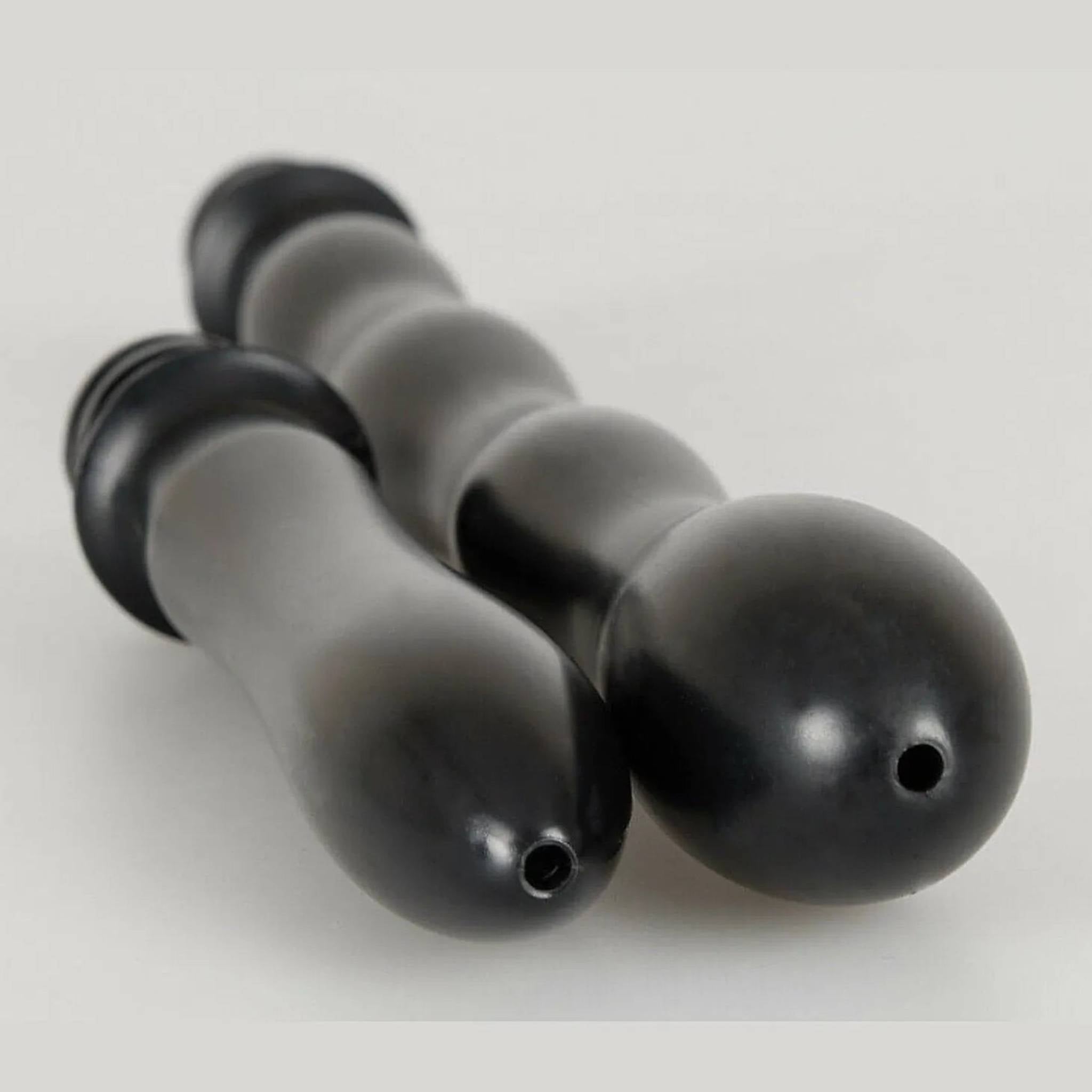 Set di 2 docce intime una anale e un'altra vaginale + tubo doccia flessibile in acciaio