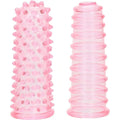 Set of 2 finger sleeves with stimulating pads