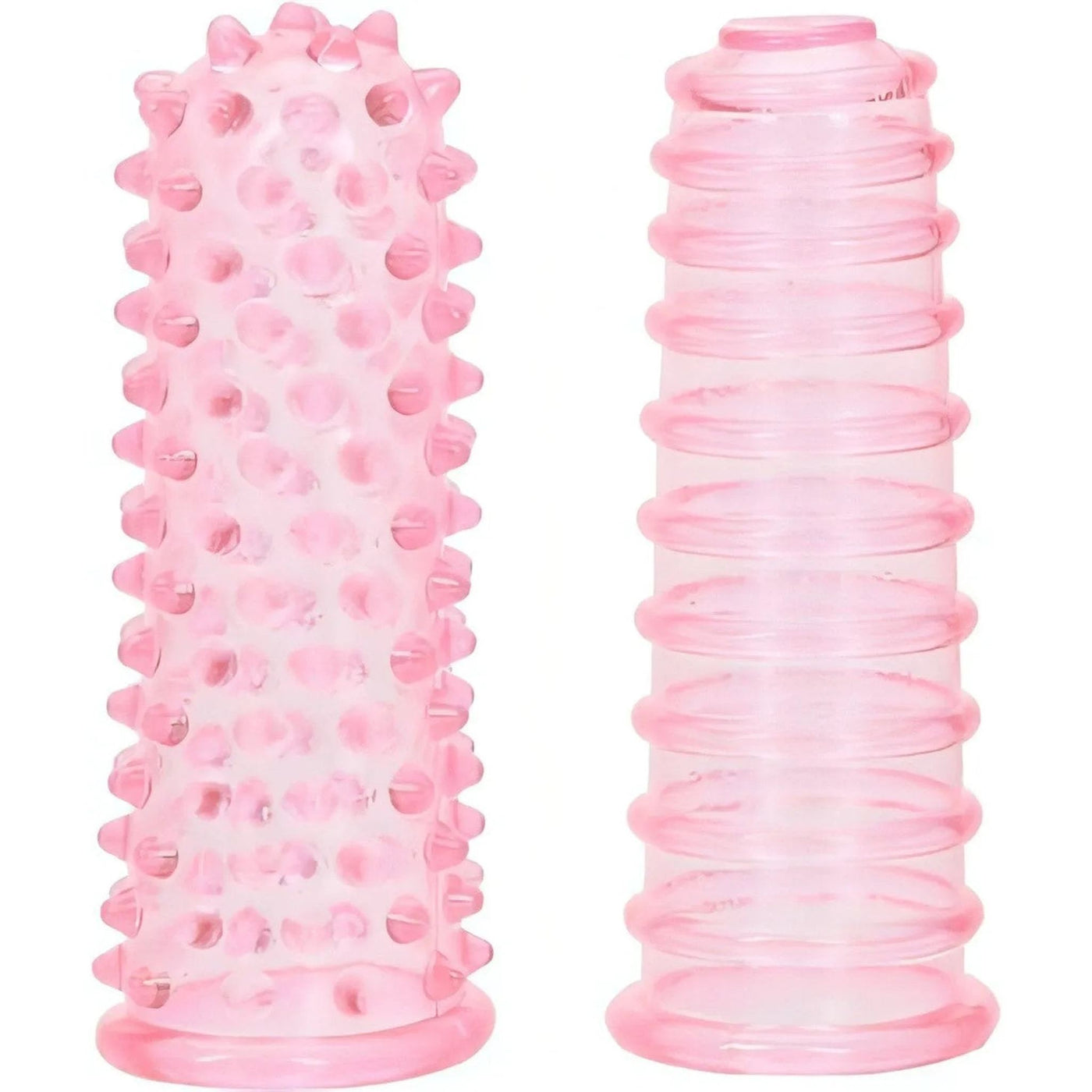Set di 2 guaine per dito con rilievi stimolanti