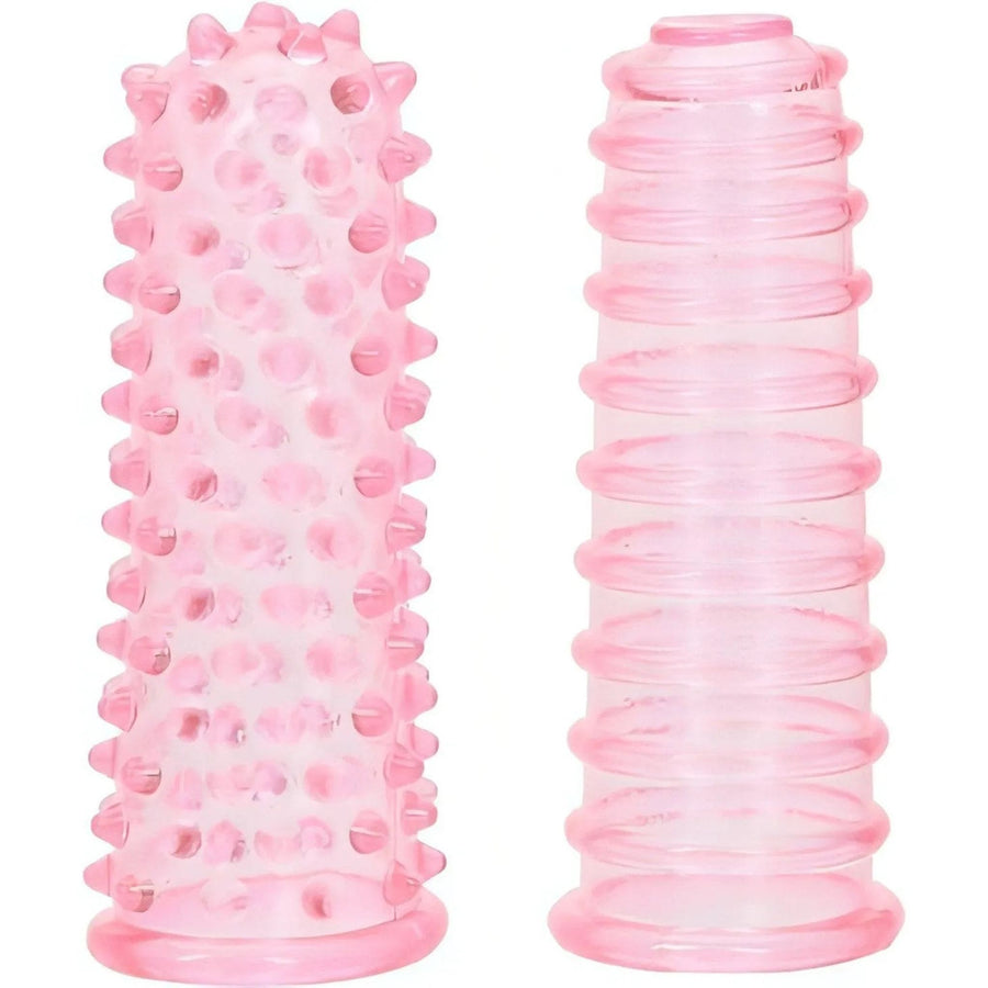Set of 2 finger sleeves with stimulating pads