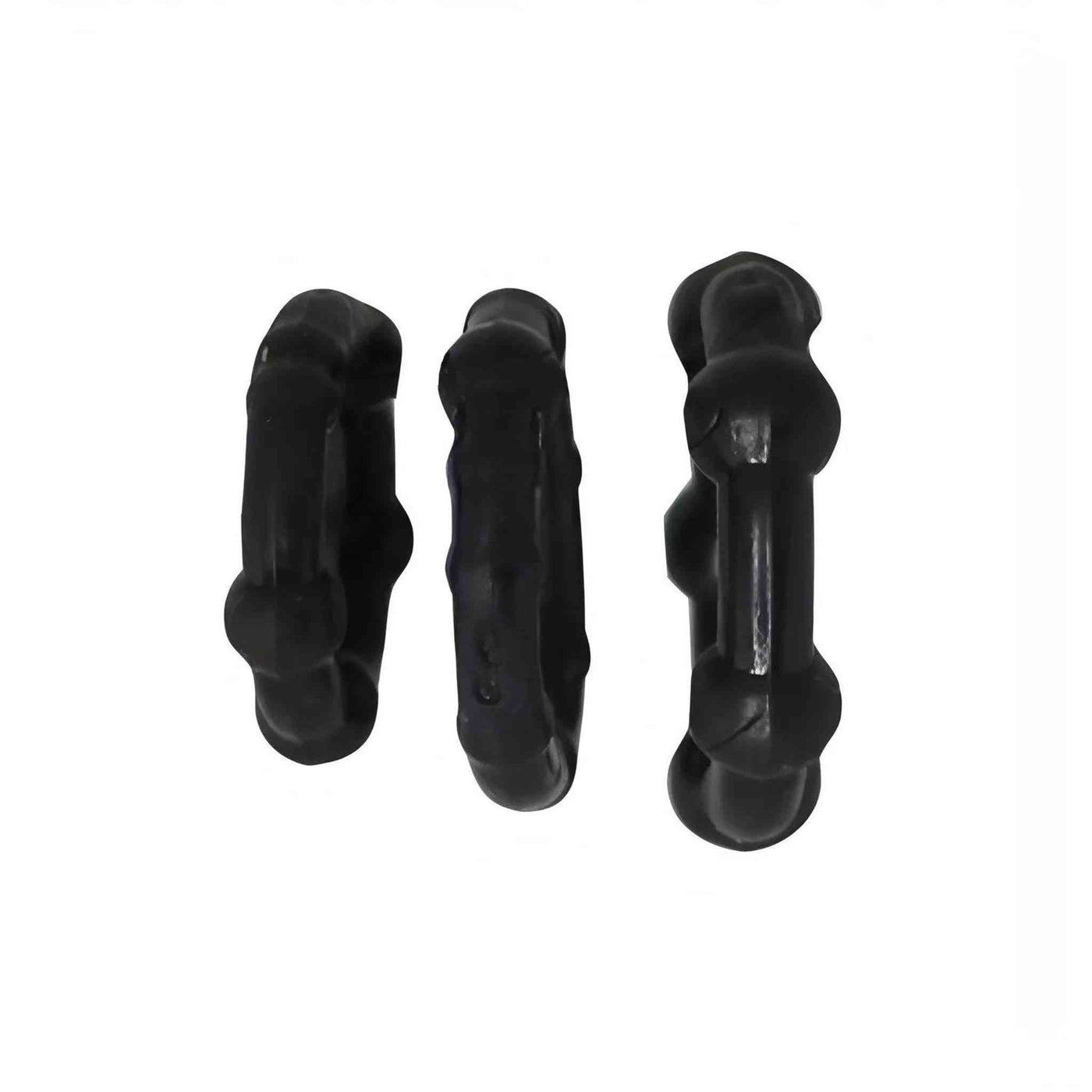 Set di 3 anelli beaded - Nero