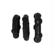Set di 3 anelli beaded - Nero
