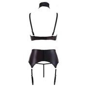 Set di 3 pezzi Nero Wetlook - 80B/M
