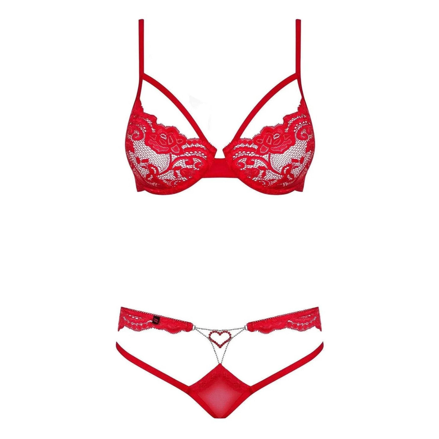 Sexy Completino Rosso Obsessive Tempting Set