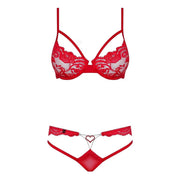 Sexy Completino Rosso Obsessive Tempting Set