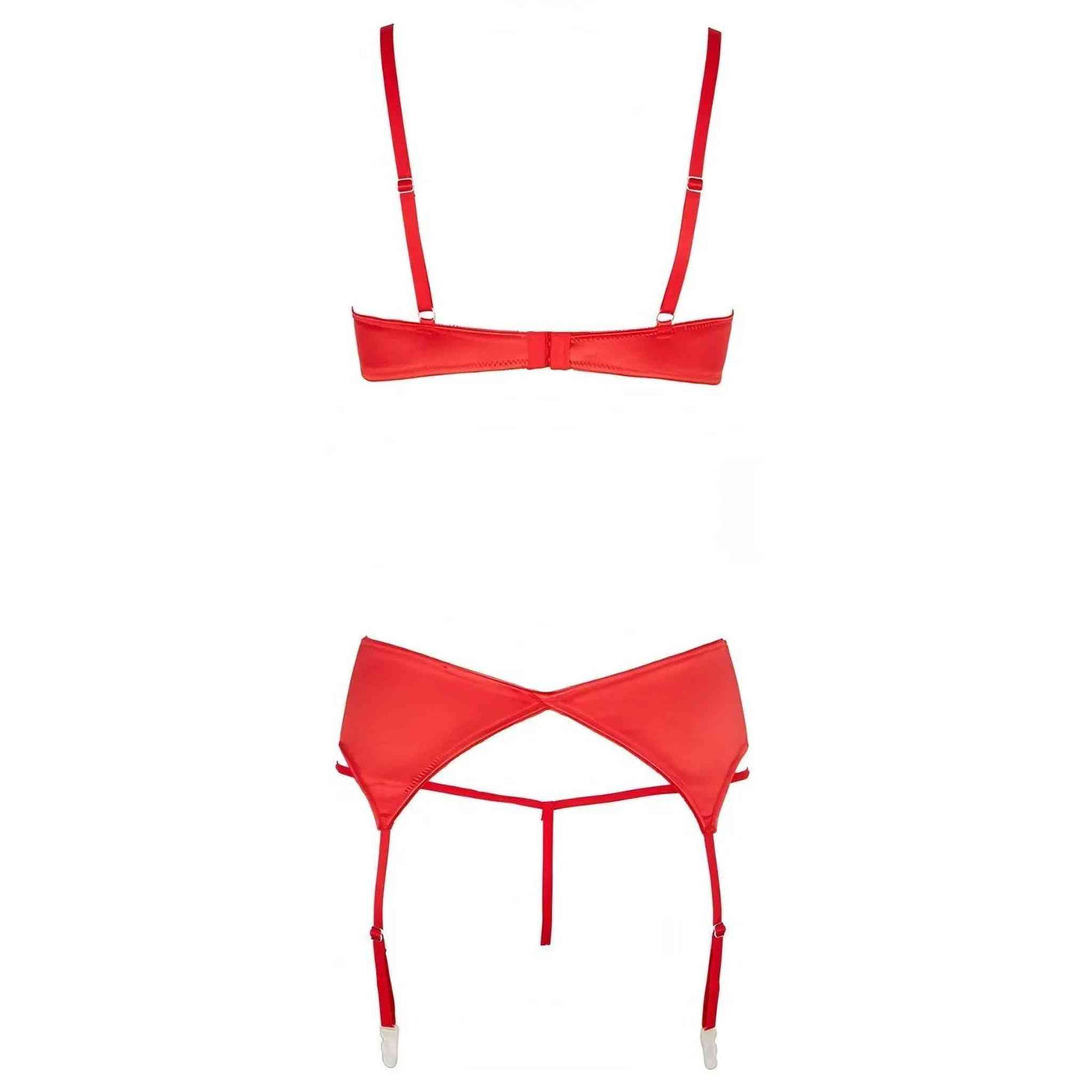 Sexy Lingerie Set Rosso 3 pezzi