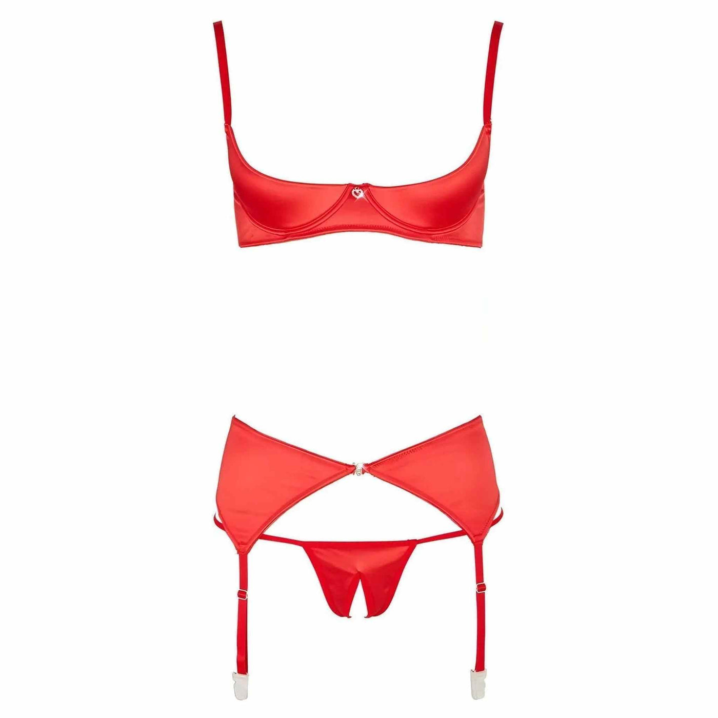 Sexy Lingerie Set Rosso 3 pezzi