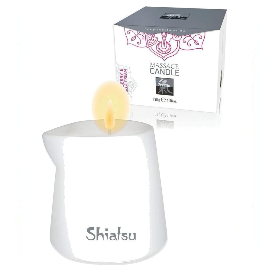 Shiatsu-Duftmassagekerze Himbeer- und Vanillearoma