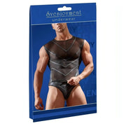 Shirt Mesh Trasparente con Inserti Wetlook