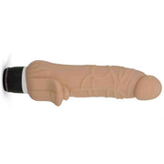 Silicone Classic Vibe with clit stim - Flesh