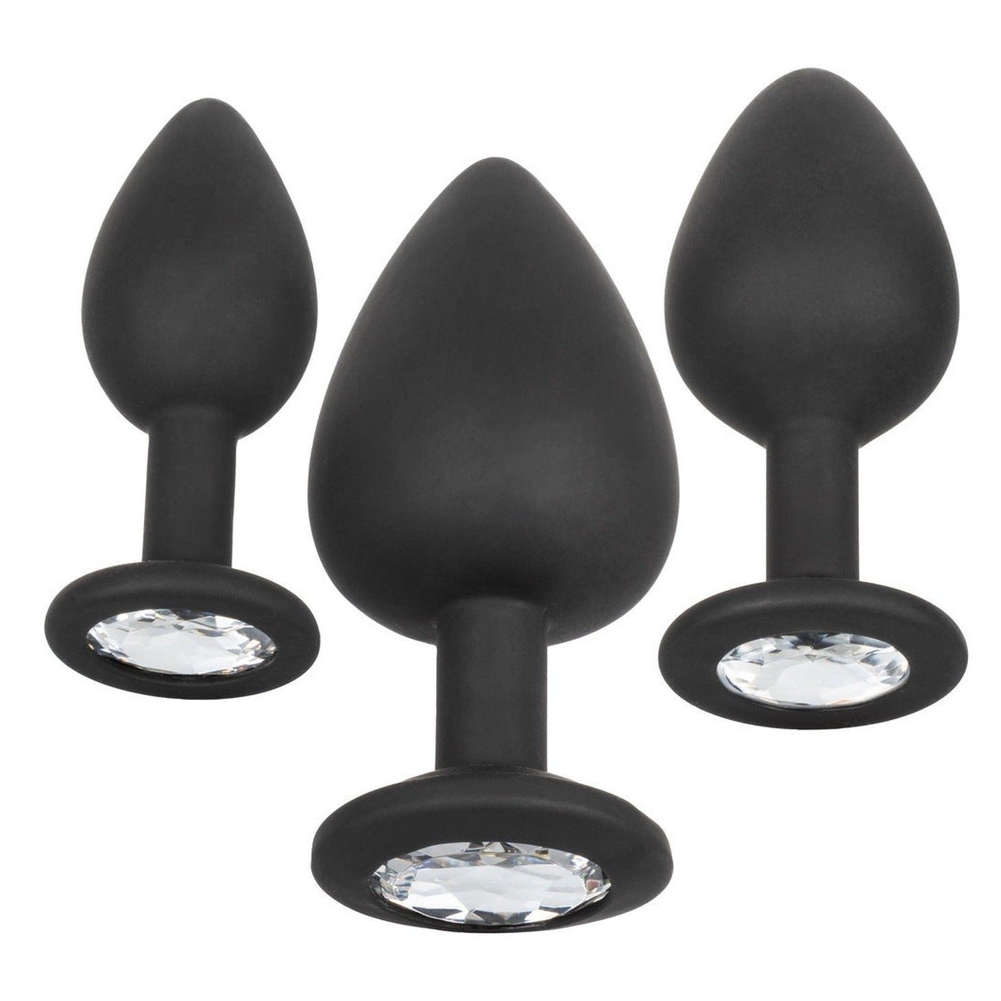 Silicone Gem Anal Kit - Black Calexotics