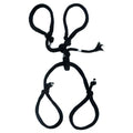 Seidenseil-Hogtie – Schwarz