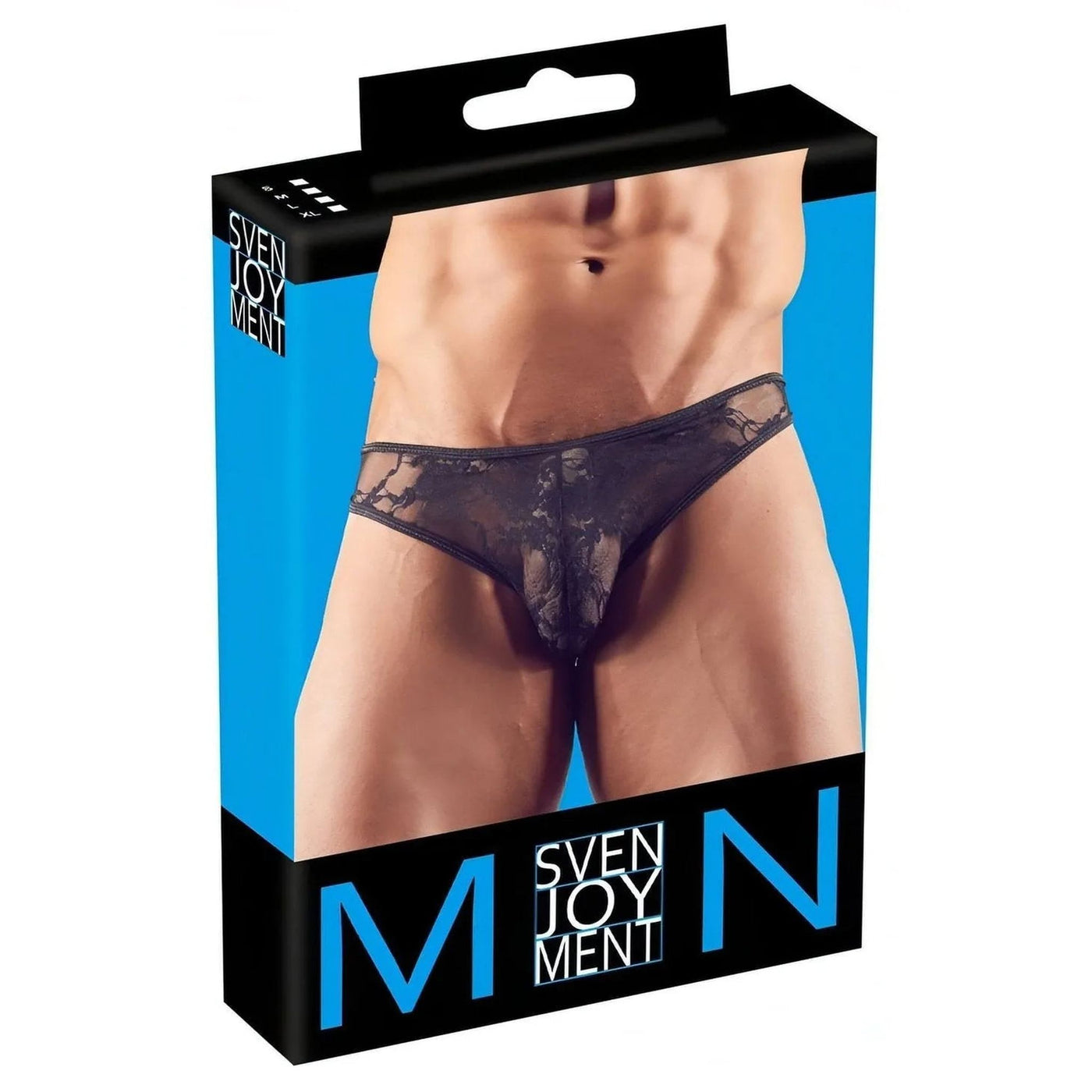 Slip Neri In Pizzo Con Ricami Floreali