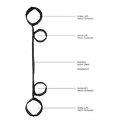 Spreader Bar with Hand and Ankle Cuffs