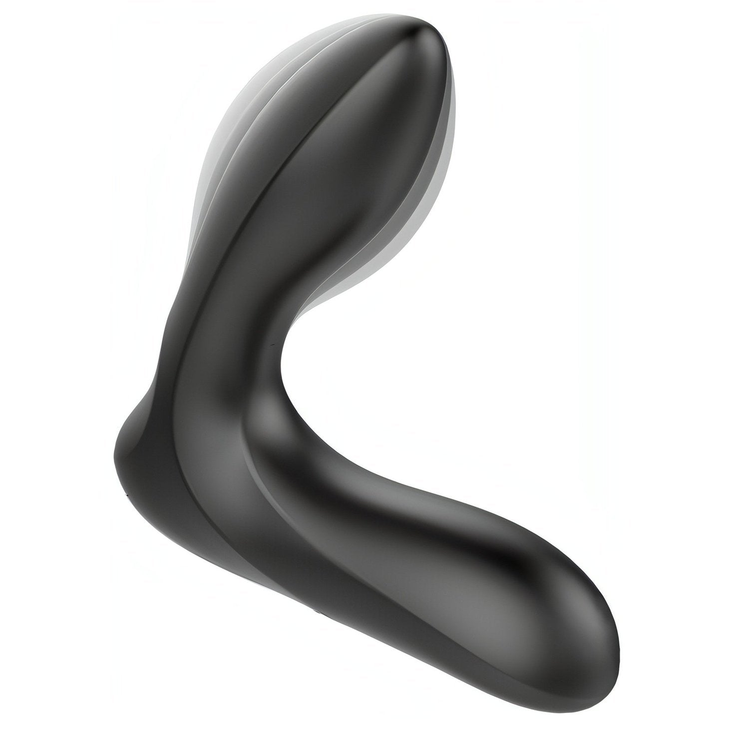 Stimolatore Prostatico in Silicone con 12 diversi Programmi di Vibrazione e Funzione di Gonfiaggio - Ricaricabile, Nero - GoEstasy