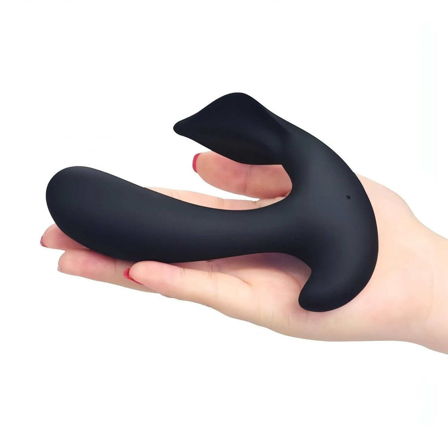 P-Point Stimulator in Medical Silicone with 10 different vibration programs - Black, Rechargeable