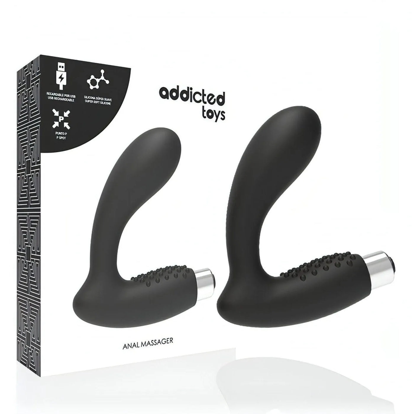 Stimolatore Ricariacbile per massaggio prostata e perineo in silicone