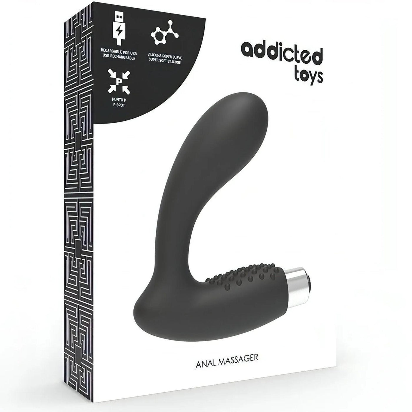 Stimolatore Ricariacbile per massaggio prostata e perineo in silicone