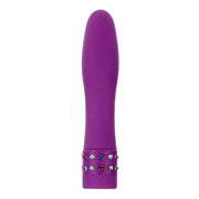 Stimolatore clitorideo con brillantini - Viola