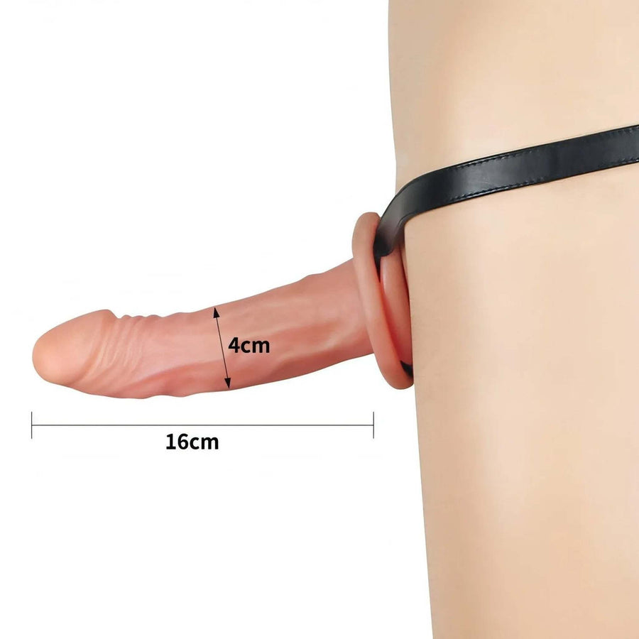 Strap-On Hollow 6.5'' - Flesh Pink