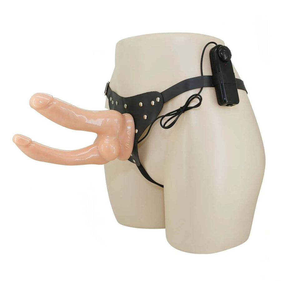 Strap-On Realistico Vibrante per Doppia Penetrazione